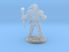 Half giant with hammer and mining equipment in Clear Ultra Fine Detail Plastic