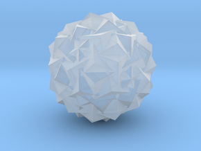 03. Great Pentagonal Hexecontahedron - 1in in Clear Ultra Fine Detail Plastic