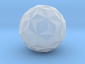 08. Small Hexagonal Hexecontahedron - 10mm in Clear Ultra Fine Detail Plastic
