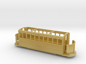 009-00n3 Long Tram Coach in Tan Fine Detail Plastic