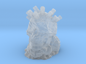 All Seeing Skull in Clear Ultra Fine Detail Plastic