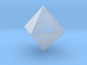 11. Triangular Antiprism - 1 Inch in Clear Ultra Fine Detail Plastic