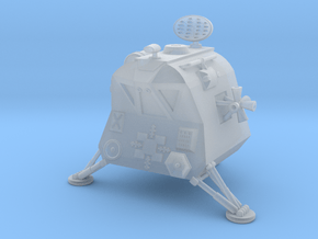 Pangman Pod Rev-1 @  1.88 inch high 1-72nd Scale in Clear Ultra Fine Detail Plastic