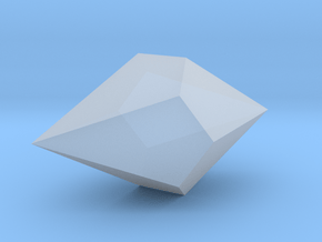 08. Pentagonal Trapezohedron - 10 mm in Clear Ultra Fine Detail Plastic