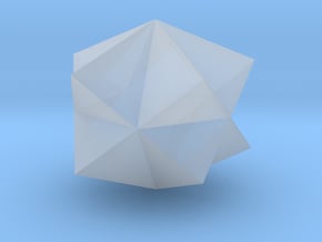 11. Pentagrammic Trapezohedron - 1 inch in Clear Ultra Fine Detail Plastic