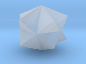 11. Pentagrammic Trapezohedron - 10 mm in Clear Ultra Fine Detail Plastic