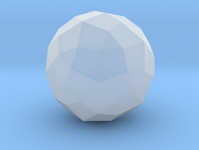 05. Propello Icosahedron - 1 Inch in Clear Ultra Fine Detail Plastic