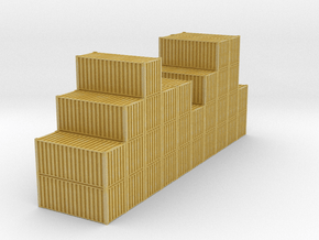 20ft Container Pile #2 in 1/350 in Tan Fine Detail Plastic