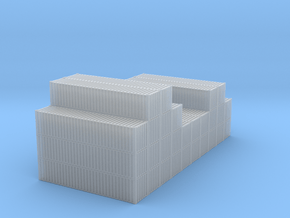 40ft Container Pile #2 in 1/350 in Clear Ultra Fine Detail Plastic