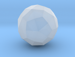 02. Biscribed Disdyakis Triacontahedron - 1 Inch in Clear Ultra Fine Detail Plastic