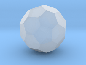 06. Biscribed  Truncated Icosahedron - 10 mm in Clear Ultra Fine Detail Plastic