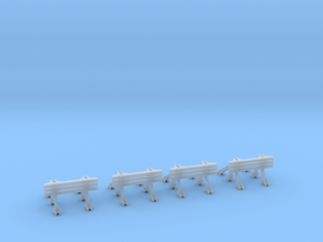 Railroad Buffer Set HO Scale by Outland Models in Clear Ultra Fine Detail Plastic