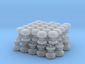 Mushroom Cloud x50 in Clear Ultra Fine Detail Plastic