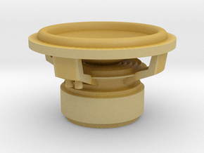 1/24 or 1/12 scale 12" Subwoofer in Tan Fine Detail Plastic
