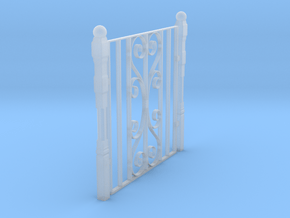 Gate for 1/12 scale dollshouse scale fence in Clear Ultra Fine Detail Plastic