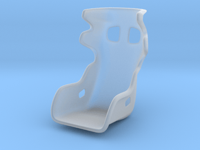 racing seat in Clear Ultra Fine Detail Plastic