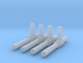 TF Seige Earthrise Kingdom Tonfa/Baton Set of 4 in Clear Ultra Fine Detail Plastic