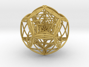 Blackhole in dodecahedron in Tan Fine Detail Plastic