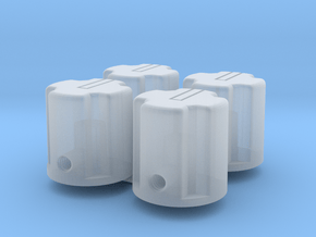 Rotary Knob - Milspec Replica - 4 Way in Clear Ultra Fine Detail Plastic
