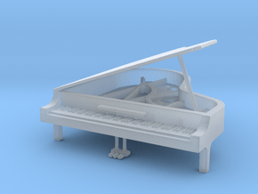 Printle Thing Baby Grand Piano - 1/87 in Clear Ultra Fine Detail Plastic