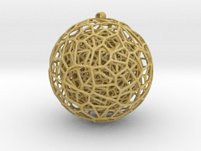 two spheres inside a 1 inch sphere in Tan Fine Detail Plastic