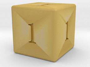 All Ones Solid D6 in Tan Fine Detail Plastic