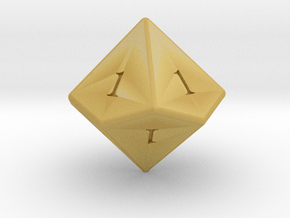 All Ones Solid D10 (ones) in Tan Fine Detail Plastic