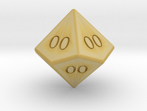 All Ones Solid D10 (tens) in Tan Fine Detail Plastic