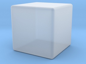 Blank D6 in Clear Ultra Fine Detail Plastic: Small