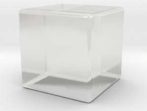 Blank D6 in Clear Ultra Fine Detail Plastic: Small