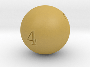 Sphere D4 in Tan Fine Detail Plastic