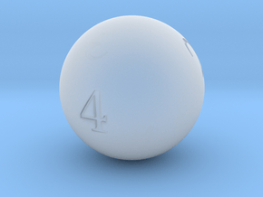 Sphere D4 in Clear Ultra Fine Detail Plastic