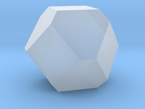 08. Biscribed Truncated Octahedron - 10 mm in Clear Ultra Fine Detail Plastic