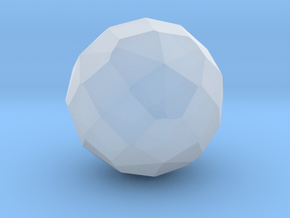 02. Biscribed Dual Snub Truncated Octahedron - 1In in Clear Ultra Fine Detail Plastic