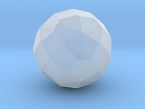 02. Biscribed Dual Snub Truncated Octahedron - 10  in Clear Ultra Fine Detail Plastic