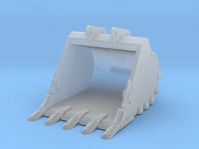 1/50 60 ton rock bucket in Clear Ultra Fine Detail Plastic