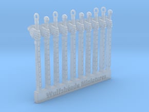 Power Macuahuitl L x10 in Clear Ultra Fine Detail Plastic