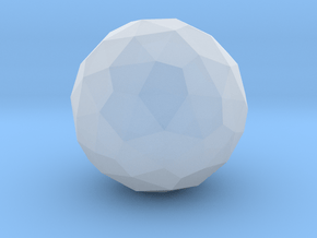 6. Biscribed Orthokis Propello Dodecahedron - 10mm in Clear Ultra Fine Detail Plastic