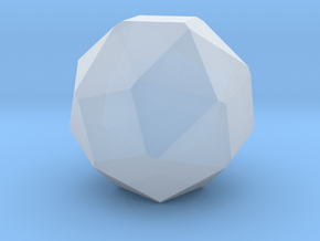 Biscribed Orthotruncated Propello Octahedron 1in in Clear Ultra Fine Detail Plastic