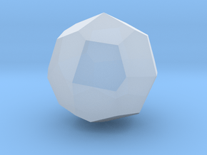 Biscribed Pentagonal Icositetrahedron (Dextro) 1in in Clear Ultra Fine Detail Plastic