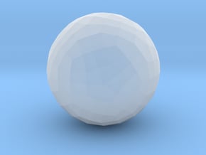 Biscribed Propello Disyakis Triacontahedron-10mm in Clear Ultra Fine Detail Plastic