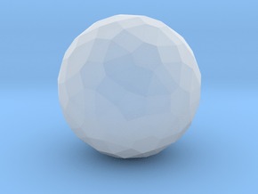 28. Biscribed Snub Truncated Icosahedron - 10mm in Clear Ultra Fine Detail Plastic
