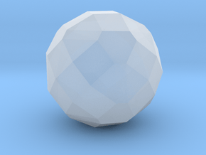 29. Biscribed Snub Truncated Octahedron - 1in in Clear Ultra Fine Detail Plastic