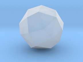 30. Biscribed Tetrakis Snub Cube (Laevo) - 1in in Clear Ultra Fine Detail Plastic