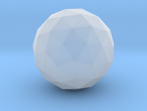Biscribed Pentakis Snub Dodecahedron (laevo) 10mm in Clear Ultra Fine Detail Plastic