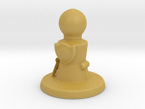 Chess Pawn in Tan Fine Detail Plastic