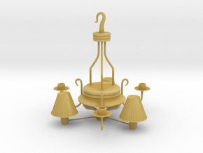 Printable Stylish Classical Chandelier in Tan Fine Detail Plastic