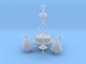 Printable Stylish Classical Chandelier in Clear Ultra Fine Detail Plastic
