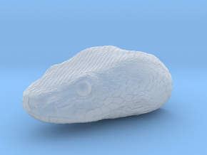 Snake Head in Clear Ultra Fine Detail Plastic