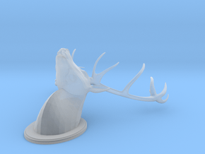 Printable Wall Decorative Antler in Clear Ultra Fine Detail Plastic